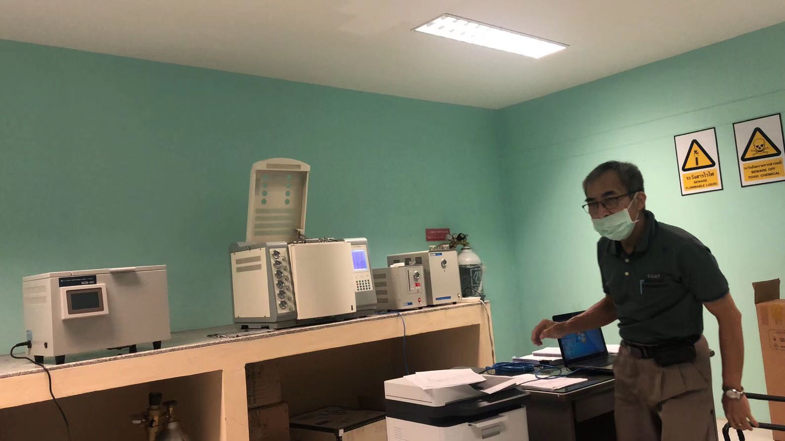 買家反饋-氣相色譜儀的實操現(xiàn)場